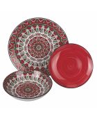 Tafelset Maya aus Porzellan mehrfarbig - 18-teilig