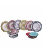 Tafelset Maya aus Porzellan mehrfarbig - 18-teilig