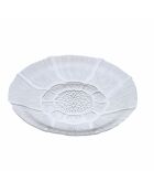 6 transparente Untertassen aus imperialem Glas - D.15,5 cm