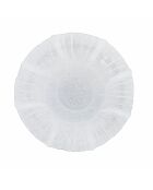 6 transparente Untertassen aus imperialem Glas - D.15,5 cm