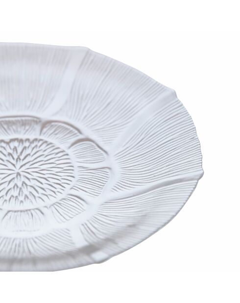 6 transparente Untertassen aus imperialem Glas - D.15,5 cm