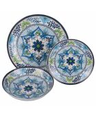 Veelkleurige dinerset van Andalusisch porselein - 18 stuks