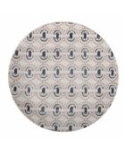 6 Assiettes à fruits en Porcelaine Bohème multicolores - D.19.3 cm