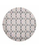 6 Assiettes à fruits en Porcelaine Bohème multicolores - D.19.3 cm