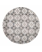 6 Assiettes à fruits en Porcelaine Bohème multicolores - D.19.3 cm