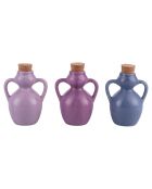 6 Amphores huile de Provence tons violets - 10,7 cl