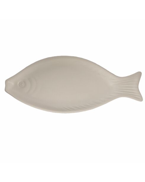 Kos wit ovaal visbord - 24,5x10,5x2,5 cm
