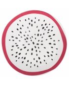 6 Obstteller aus mehrfarbigem Porzellan - D.19,2 cm