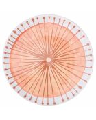 6 mehrfarbige Marea Kunststoffteller - D.33 cm