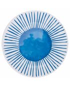 6 mehrfarbige Marea Kunststoffteller - D.33 cm