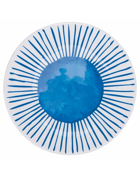 6 mehrfarbige Marea Kunststoffteller - D.33 cm