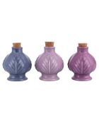 6 Petits flacons assortis tons violets - 12 cl