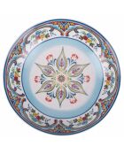 6 bunte Obstteller aus andalusischem Porzellan, D.19,3 cm