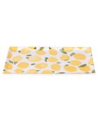 4 platos de porcelana More Amor blanco/amarillo - 31,5 x 16,5 cm