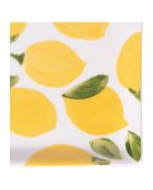 4 platos de porcelana More Amor blanco/amarillo - 31,5 x 16,5 cm