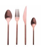 Galeriebesteck mattes Kupfer - 24-teilig