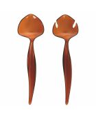 La Cucina amberkleurige saladeschaaltjes - 2 stuks