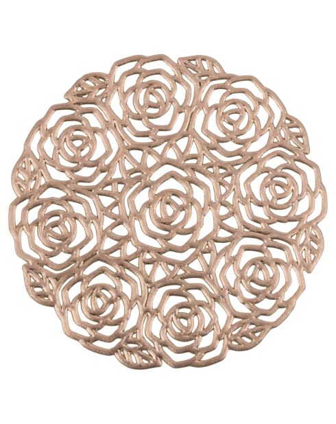 6 rosegouden onderzetters