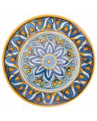 6 veelkleurige La Tradizione porseleinen fruitborden - D.19,3 cm