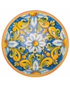 6 veelkleurige La Tradizione porseleinen fruitborden - D.19,3 cm