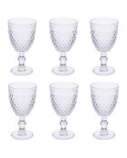 6 copas de vino Madame transparentes - 34 cl