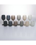 6 grijze Happy Hour waterglazen - 60 cl