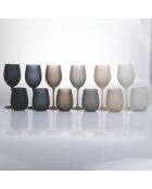 6 grijze Happy Hour waterglazen - 60 cl