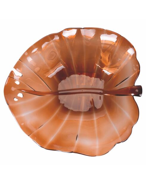 La Cucina bernsteinfarbene Salatschüssel - 32x29x11,5 cm