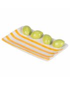 Dekorierte Schale Fruits Limone gelb/orange - 15,5x9x2,8 cm