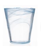 6 lichtblauwe waterglazen - 25 cl