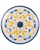 6 mehrfarbige Obstteller aus sizilianischem Porzellan