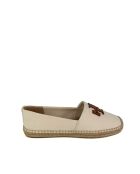 Espadrilles en toile Everly crème/marron