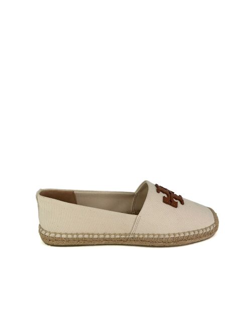 Espadrilles en toile Everly crème/marron