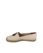 Espadrilles en toile Everly crème/marron