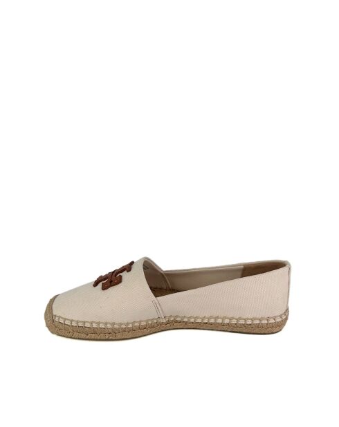 Espadrilles en toile Everly crème/marron