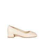 Escarpins en Cuir Pompe de Géorgie crème
