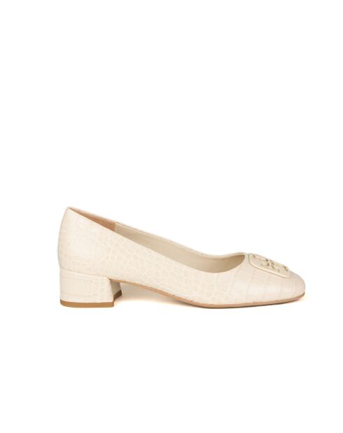 Escarpins en Cuir Pompe de Géorgie crème