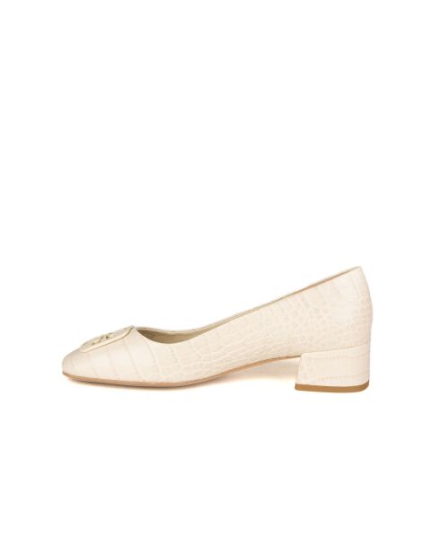 Escarpins en Cuir Pompe de Géorgie crème