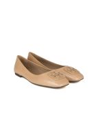 Ballerines en Cuir Géorgie beige nude