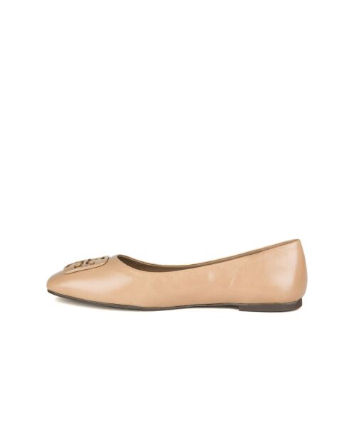 Ballerines en Cuir Géorgie beige nude