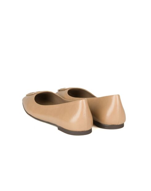 Ballerines en Cuir Géorgie beige nude