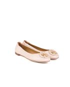 Ballerines en Cuir multi-logos rose clair