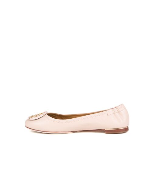 Ballerines en Cuir multi-logos rose clair