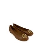 Ballerines en Cuir Chelsea Flat cognac/doré