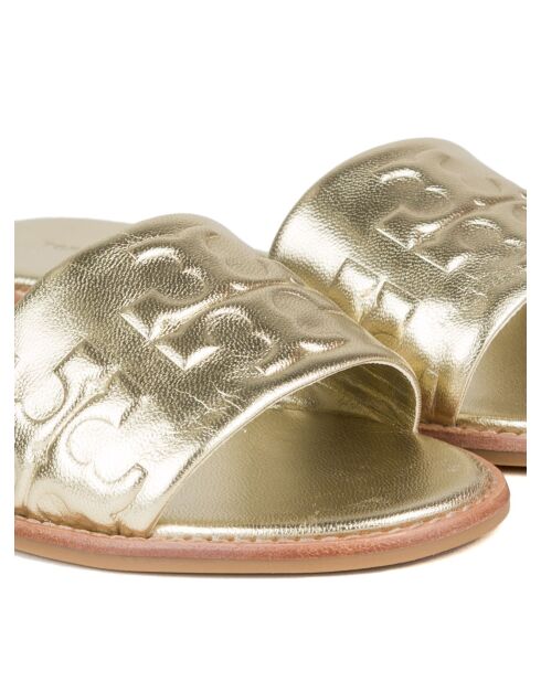 Everly gouden leren muiltjes