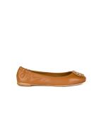 Ballerines en Cuir multi-logos camel