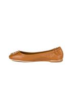 Ballerines en Cuir multi-logos camel