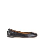 Ballerines en Cuir multi-logos noires