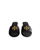 Everly zwarte leren sandalen met hak