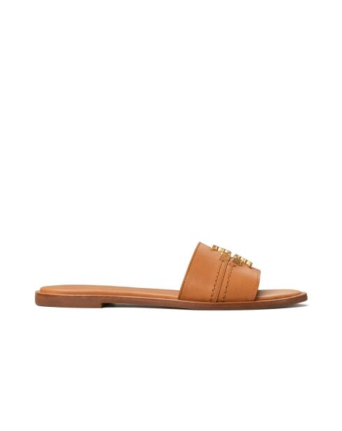 Sandale en Cuir Everly Slide marron